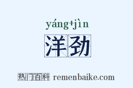 洋劲是什么意思的图片